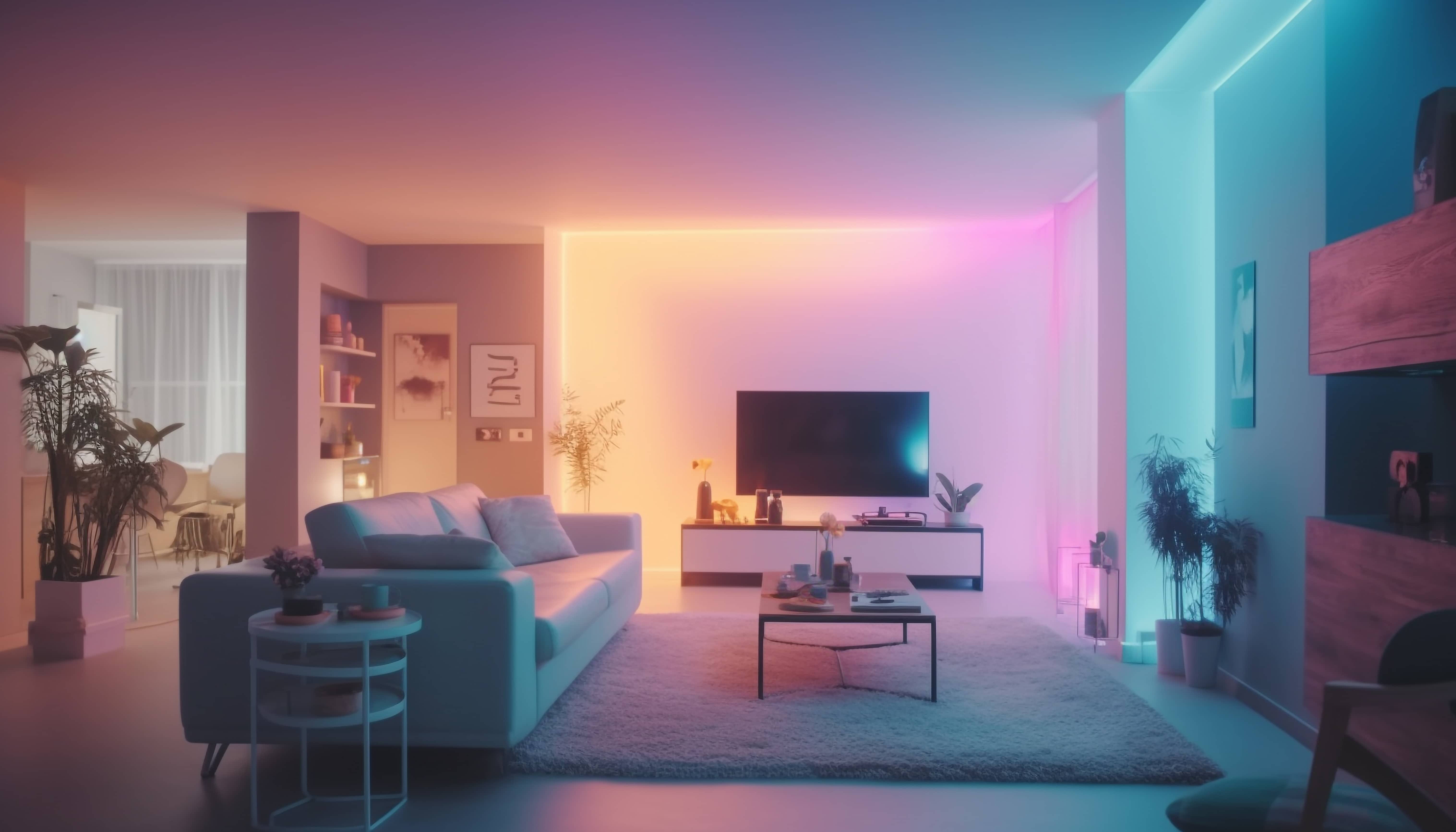 Décoration lumineuse : néons LED pour un intérieur moderne